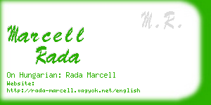 marcell rada business card